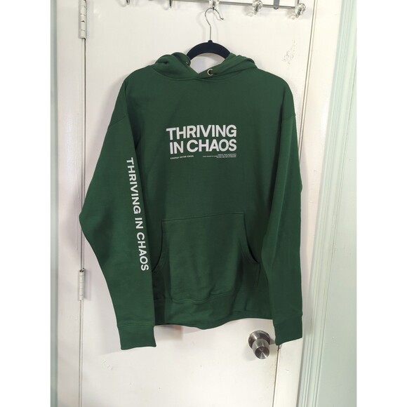 EUC Streetwear Shvkti Hoodie size L Thriving in Chaos - Picture 2 of 5